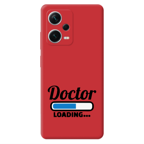 Xiaomi Poco X5 Doctor Loading Red Colored Silicone TPU Θήκη