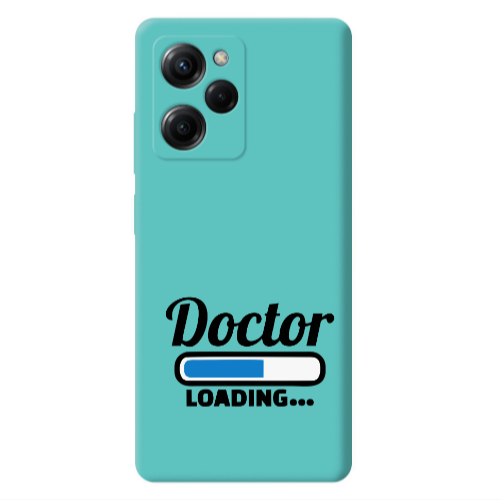 Xiaomi Poco X5 Pro Doctor Loading Turquoise Colored Silicone TPU Θήκη