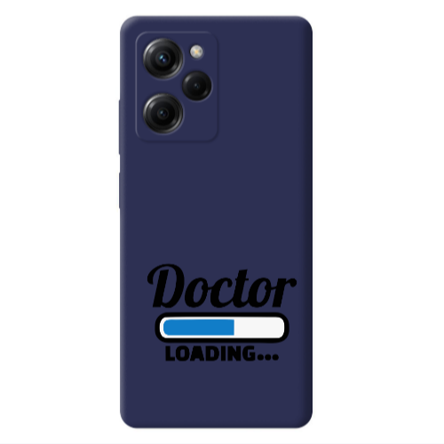 Xiaomi Poco X5 Pro Doctor Loading Dark blue Colored Silicone TPU Θήκη