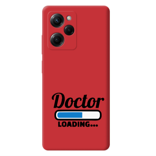 Xiaomi Poco X5 Pro Doctor Loading Red Colored Silicone TPU Θήκη