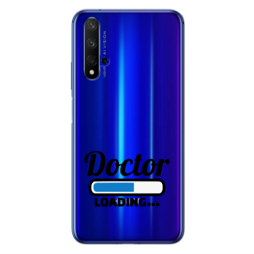 Huawei Nova 5 T Doctor Loading Transparent Silicone TPU Θήκη