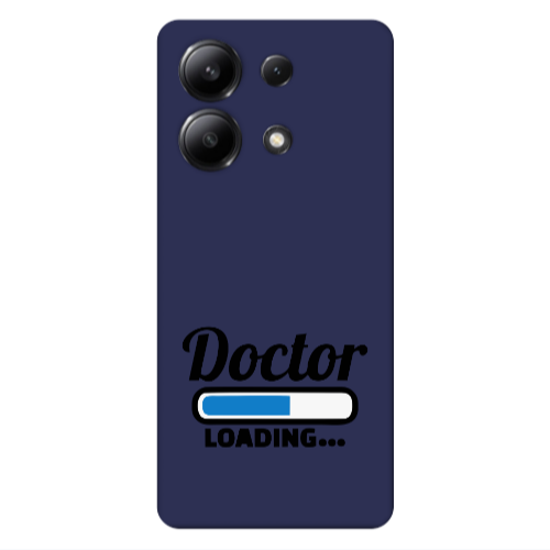 Xiaomi Redmi Note 13 4G Doctor Loading Dark blue Colored Silicone TPU Θήκη