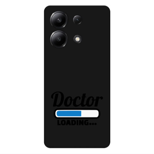 Xiaomi Redmi Note 13 4G Doctor Loading Black Colored Silicone TPU Θήκη
