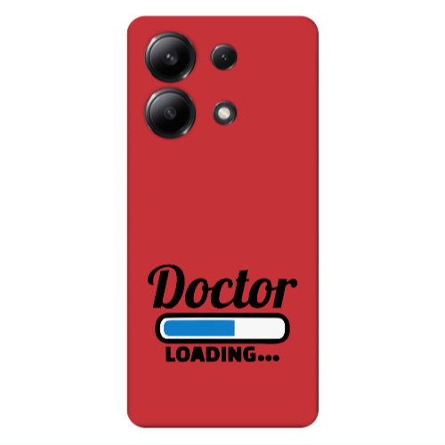 Xiaomi Redmi Note 13 4G Doctor Loading Red Colored Silicone TPU Θήκη