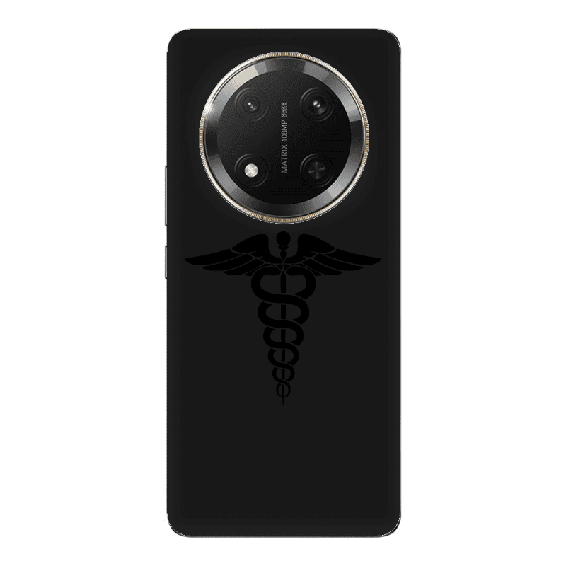 Honor Magic 7 Lite Medical Spa Black Colored Silicone TPU Θήκη