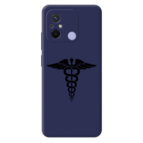 Xiaomi Redmi 12C Medical Spa Dark blue Colored Silicone TPU Θήκη