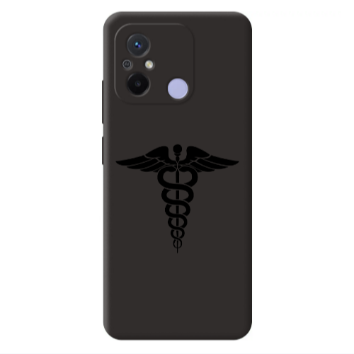 Xiaomi Redmi 12C Medical Spa Black Colored Silicone TPU Θήκη