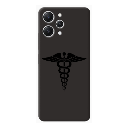 Xiaomi Redmi 12 Medical Spa Black Colored Silicone TPU Θήκη