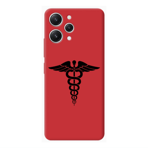Xiaomi Redmi 12 Medical Spa Red Colored Silicone TPU Θήκη