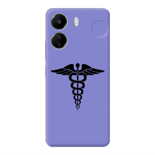 Xiaomi Redmi 13C Medical Spa Purple Colored Silicone TPU Θήκη