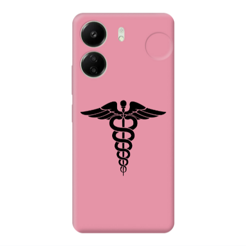 Xiaomi Redmi 13C Medical Spa Pink Colored Silicone TPU Θήκη