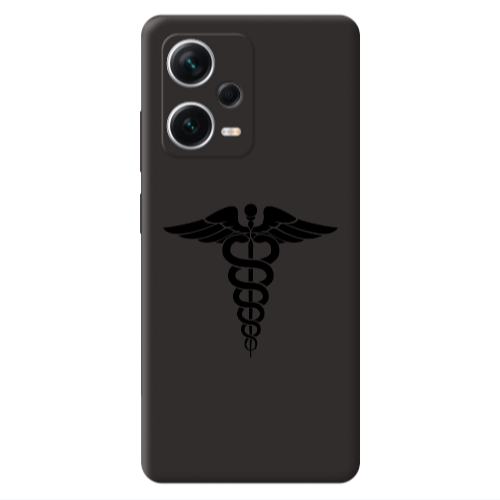 Xiaomi Poco X5 Medical Spa Black Colored Silicone TPU Θήκη