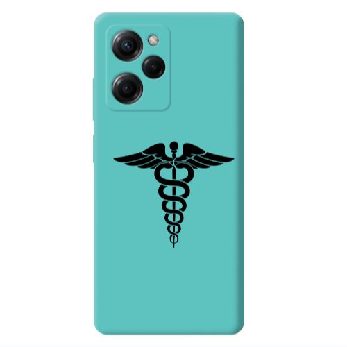 Xiaomi Poco X5 Pro Medical Spa Turquoise Colored Silicone TPU Θήκη