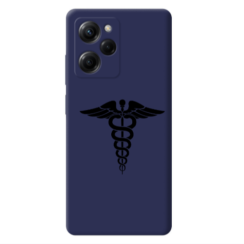 Xiaomi Poco X5 Pro Medical Spa Dark blue Colored Silicone TPU Θήκη