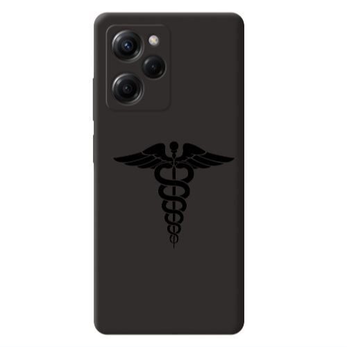 Xiaomi Poco X5 Pro Medical Spa Black Colored Silicone TPU Θήκη
