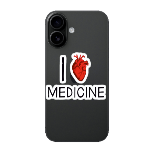Apple Iphone 16 plus I Love Medicin Transparent Silicone TPU Θήκη
