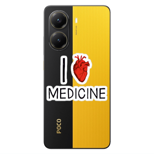 Xiaomi Poco X7 Pro I Love Medicin Transparent Silicone TPU Θήκη