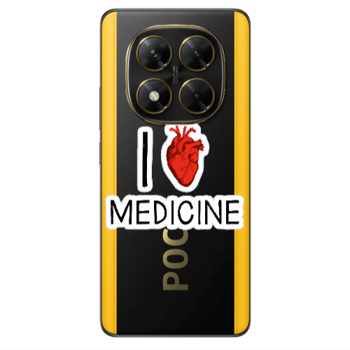 Xiaomi Poco X7 I Love Medicin Transparent Silicone TPU Θήκη