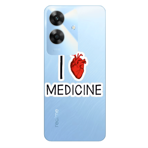 Realme Note 60 I Love Medicin Transparent Silicone TPU Θήκη
