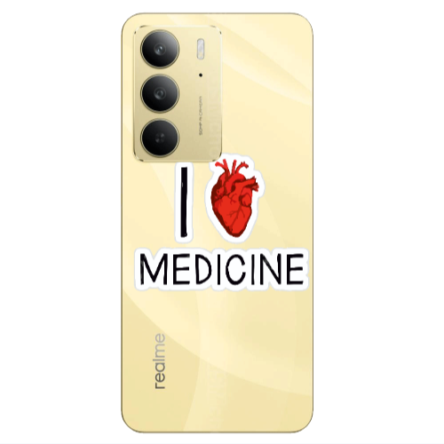 Realme C 75 I Love Medicin Transparent Silicone TPU Θήκη