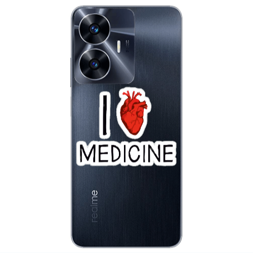 Realme Note 50 I Love Medicin Transparent Silicone TPU Θήκη