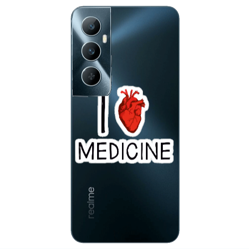 Realme C65 I Love Medicin Transparent Silicone TPU Θήκη