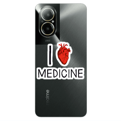 Realme C67 I Love Medicin Transparent Silicone TPU Θήκη