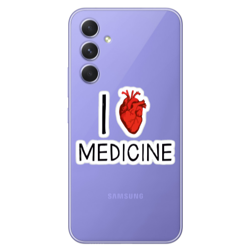 Samsung A56 I Love Medicin Transparent Silicone TPU Θήκη