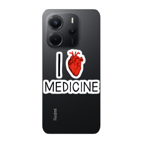Xiaomi Redmi Note 14 I Love Medicin Transparent Silicone TPU Θήκη