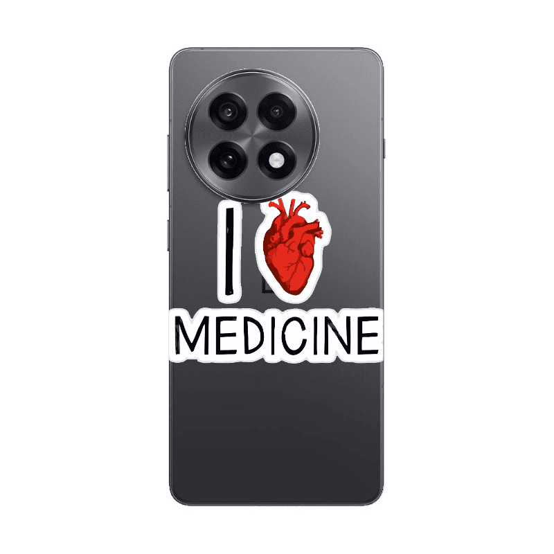 Oneplus 13 R I Love Medicin Transparent Silicone TPU Θήκη