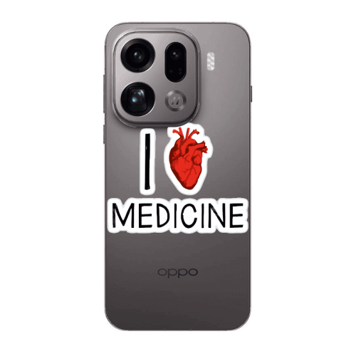 Oppo Find X9 Pro I Love Medicin Transparent Silicone TPU Θήκη