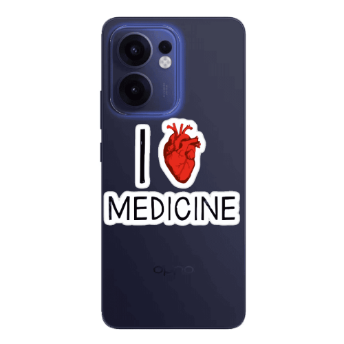 Oppo Reno13 FS I Love Medicin Transparent Silicone TPU Θήκη