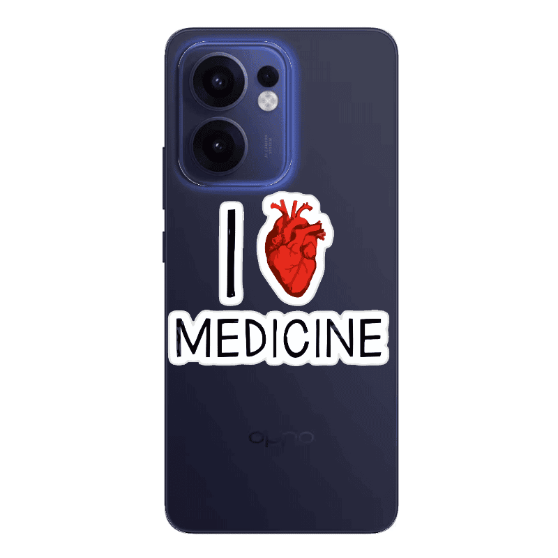 Oppo Reno13 FS I Love Medicin Transparent Silicone TPU Θήκη