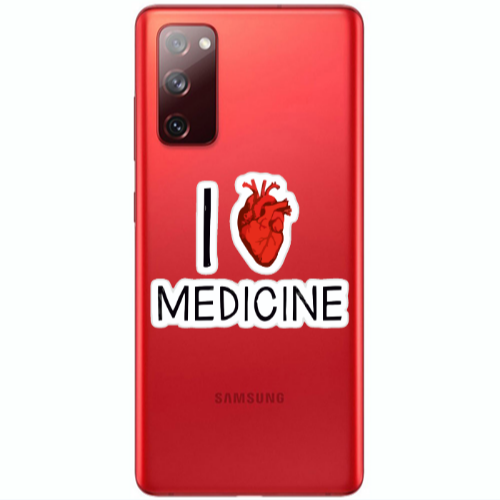 Samsung S20 FE I Love Medicin Transparent Silicone TPU Θήκη