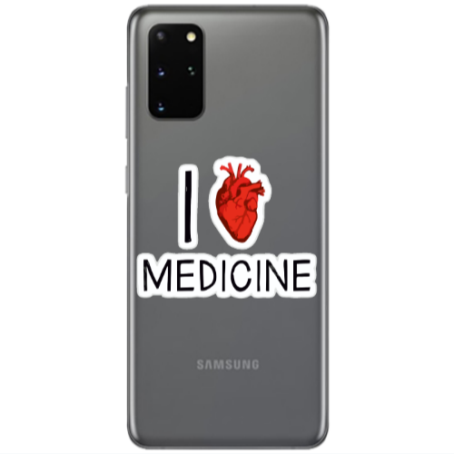 Samsung S20 Plus I Love Medicin Transparent Silicone TPU Θήκη