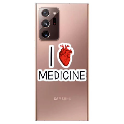 Samsung Note 20 Ultra I Love Medicin Transparent Silicone TPU Θήκη