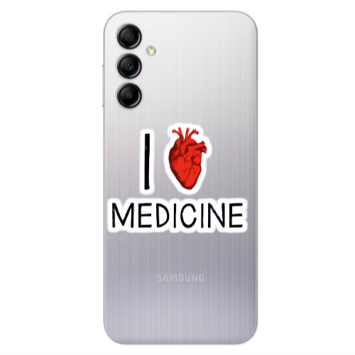 Samsung A24 I Love Medicin Transparent Silicone TPU Θήκη