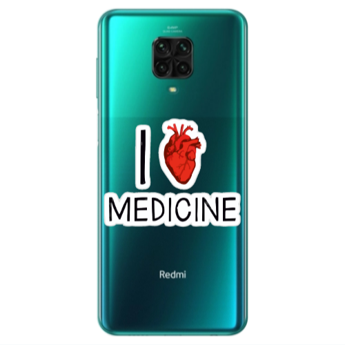 Xiaomi Redmi Note 9S I Love Medicin Transparent Silicone TPU Θήκη