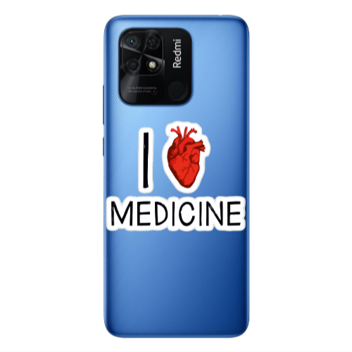 Xiaomi Poco C40 I Love Medicin Transparent Silicone TPU Θήκη