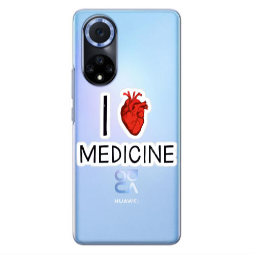 Huawei Nova 9 I Love Medicin Transparent Silicone TPU Θήκη