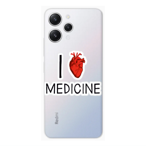 Xiaomi Redmi 12 I Love Medicin Transparent Silicone TPU Θήκη