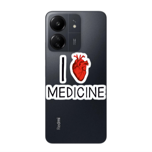 Xiaomi Redmi 13C I Love Medicin Transparent Silicone TPU Θήκη