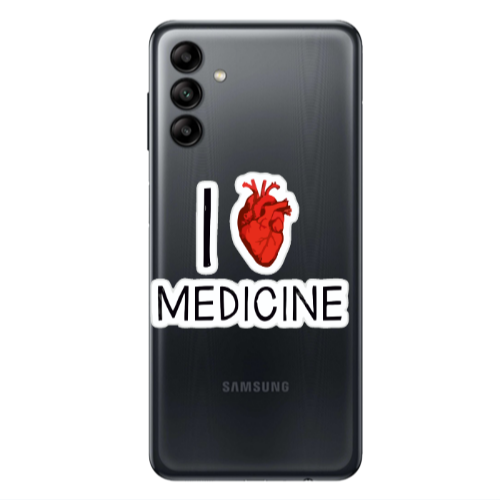 Samsung A13 5G I Love Medicin Transparent Silicone TPU Θήκη
