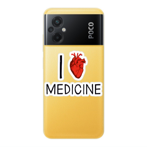 Xiaomi Poco M5 I Love Medicin Transparent Silicone TPU Θήκη