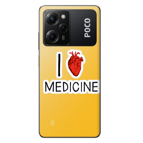 Xiaomi Poco X5 Pro I Love Medicin Transparent Silicone TPU Θήκη