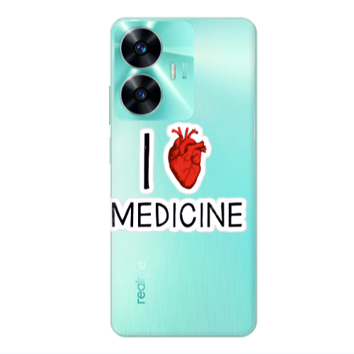 Realme C55 I Love Medicin Transparent Silicone TPU Θήκη