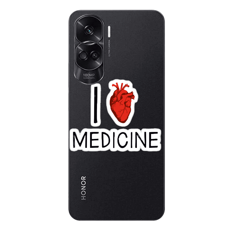 Honor 90 Lite 5G I Love Medicin Transparent Silicone TPU Θήκη
