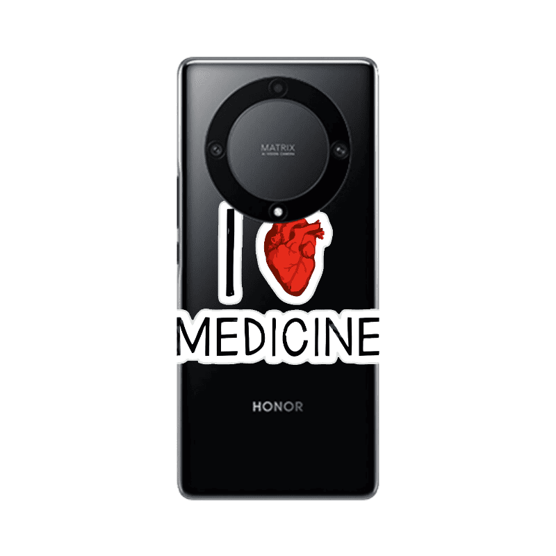 Honor Magic5 Lite 5G I Love Medicin Transparent Silicone TPU Θήκη