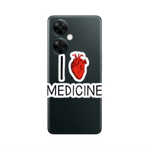 Oneplus Nord CE 3 Lite 5G I Love Medicin Transparent Silicone TPU Θήκη