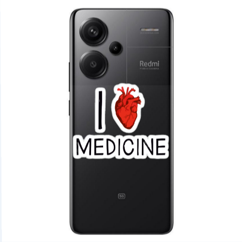 Xiaomi Redmi Note 13 Pro+ 5G  I Love Medicin Transparent Silicone TPU Θήκη